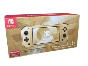 箱付き・良品】Switch Lite ゴールド本体 ゼルダの伝説 ハイラルED