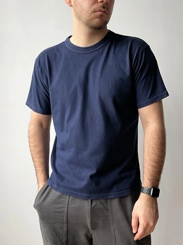 Whitesville 2 T-Shirt Heavy Weight Quali-T Navy Size L Mens Made In Japan image 2