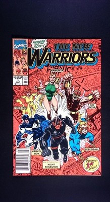 New Warriors #1, Marvel, 1990 Early Mark Bagley Newsstand