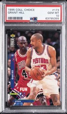 1995 COLLECTOR'S CHOICE #173 GRANT HILL PSA 10