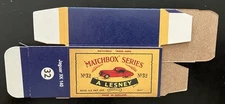 Matchbox #32 Jaguar XX 140 1961 Type C Repro Box 