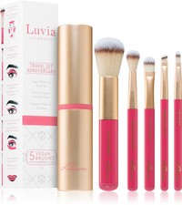 Luvia Cosmetics Prime Vegan Anniversary Brush Set with Travel Case