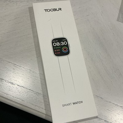 Toobur IDW26 Smart Watch Black Plastic Case Black Silicone Band Touch Screen