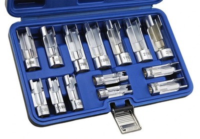 Britool Hallmark MLDISS14 3/8'' & 1/2'' schwer zugänglich Steckschlüssel 14-teiliges Set TM2