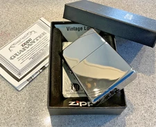 Genuine New 2016 ZIPPO Lighter Lovely VINTAGE LOOK Double Slashes Both Sides