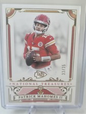 Patrick Mahomes II 2025 Panini National Treasures Gold #47 Chiefs  SP 33/35