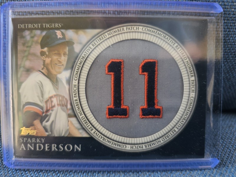 Sparky Anderson 2012 Topps Retired Numbers #11 Manufactured Patch