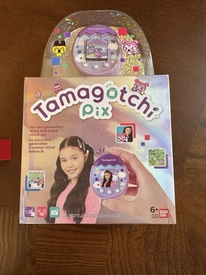 Bandai Tamagotchi Pix Sky Purple Virtual Pet Electronic Toy 2021