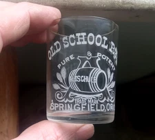 ALTSCHUL'S OLD SCHOOL RYE SPRINGFIELD,OHIO PRE PRO ETCHED WHISKEY SHOT GLASS