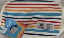 NWT ALDI GEAR BELT BAG/FANNY PACK-WHITE RAINBOW