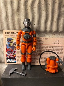 Barbeque V1 Vintage GI Joe Action Figure Near Complete w/ Filecard 1985 Hasbro