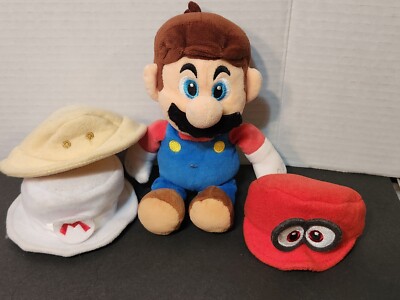 Super Mario Odyssey Plush with Hats Official 2019 ThinkGeek Tag Cut Off Mario
