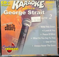 20421 GEORGE STRAIT CHARTBUSTER KARAOKE LOT MI LAST