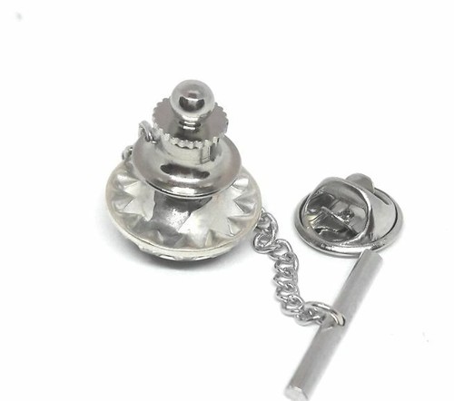 FREEMASON MASONIC CRYSTAL TIE TACK / LAPEL PIN - Picture 2 of 4