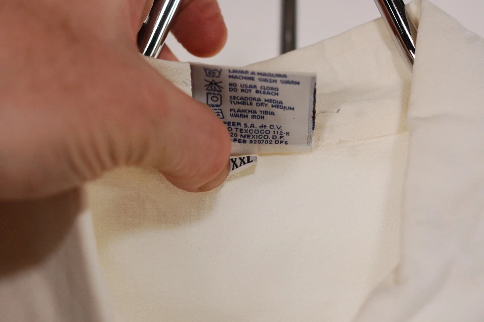 Camisa De Colección Para Hombre Mazatlán Tropical Estampado de Pájaros Abotonada XXL por Peer Foto 4 de 4