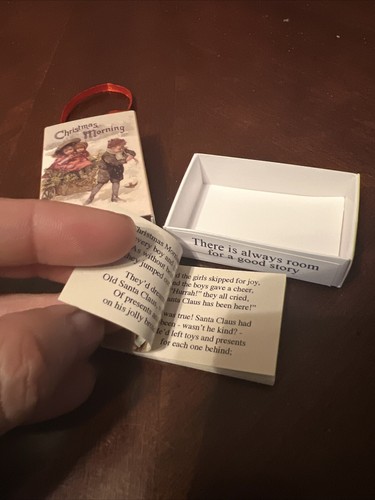 Mini Book Ornament Christmas Morning Marvling Bros Written By Clifton B - Picture 5 of 5