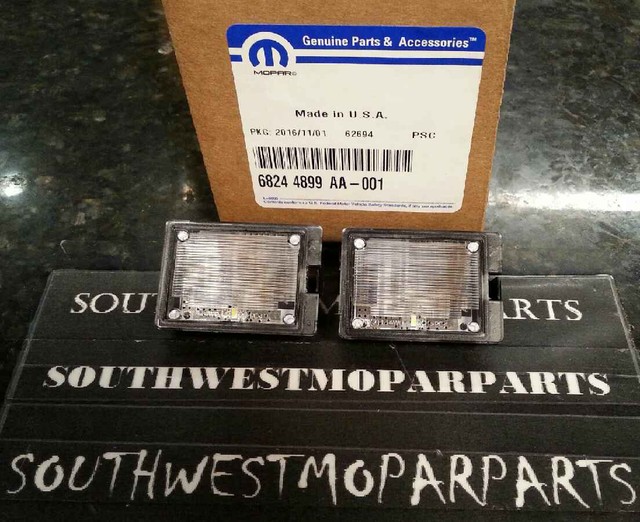 2x 201420 DODGE DURANGO LED LICENSE PLATE LAMP OEM 68370520AA eBay