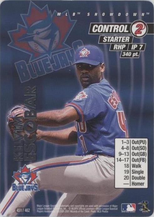 2001 MLB Showdown - Kelvim Escobar #451 - 1 of 1