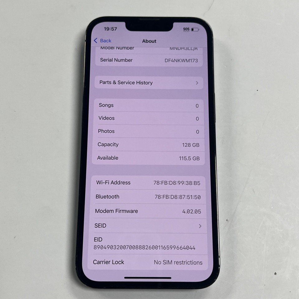 Apple iPhone 13 Pro 128GB Unlocked Cracked Back eBay