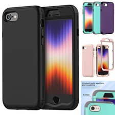 For iPhone 8 7 SE 2022 3rd/2020 2nd Gen Case Heavy Duty Shockproof Rugged Cover