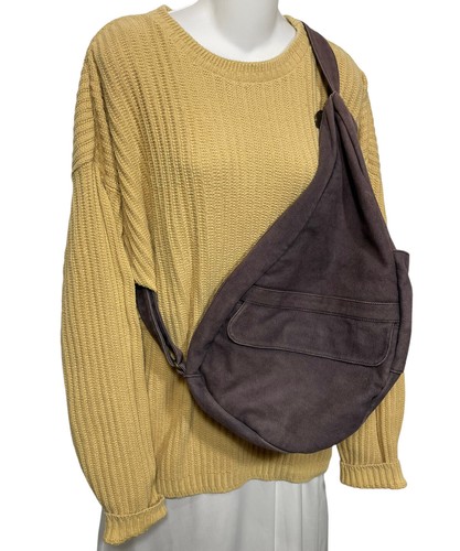 AmeriBag Healthy Back Messenger Bag Distressed Canvas Vintage Crossbody Bag - Picture 3 of 9