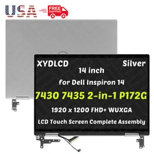 14" for Dell Inspiron 14 7430 7435 2-in-1 5K0M2 LCD Touch Screen Complete SIlver
