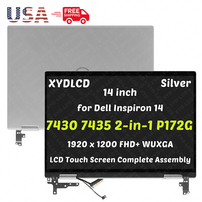 14'' for Dell Inspiron 14 7430 7435 2-in-1 5K0M2 LCD Touch Screen Complete SIlver