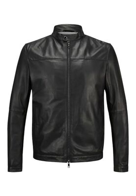 NWT MILESTONE LAMBSKIN LEATHER JACKET   GREGORY99  BLACK