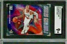 2019-20 Donruss Optic Damian Lillard Fantasy Stars SGC 9