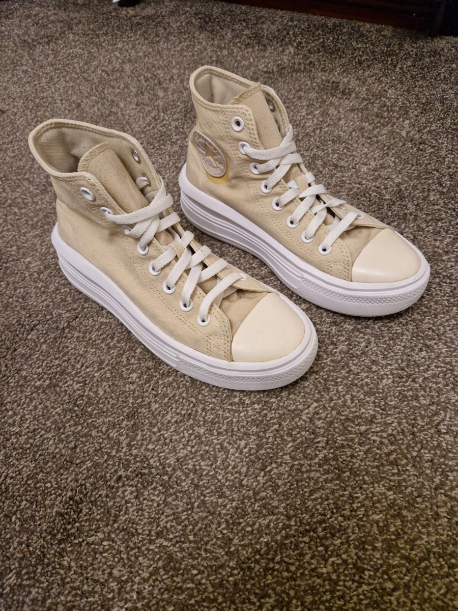 beige monochrome converse
