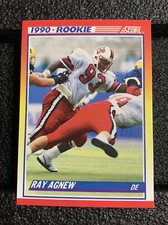1990 Score Football Card #293 Ray Agnew Rookie. rookie card picture