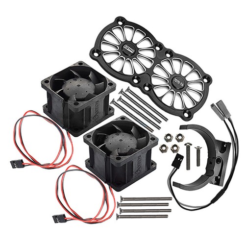 For ARRMA 1/5 KATON/OUTCAST 6S/8S TRUCK Dual High-speed Cooling Fan+Bracket Set - Picture 7 of 10