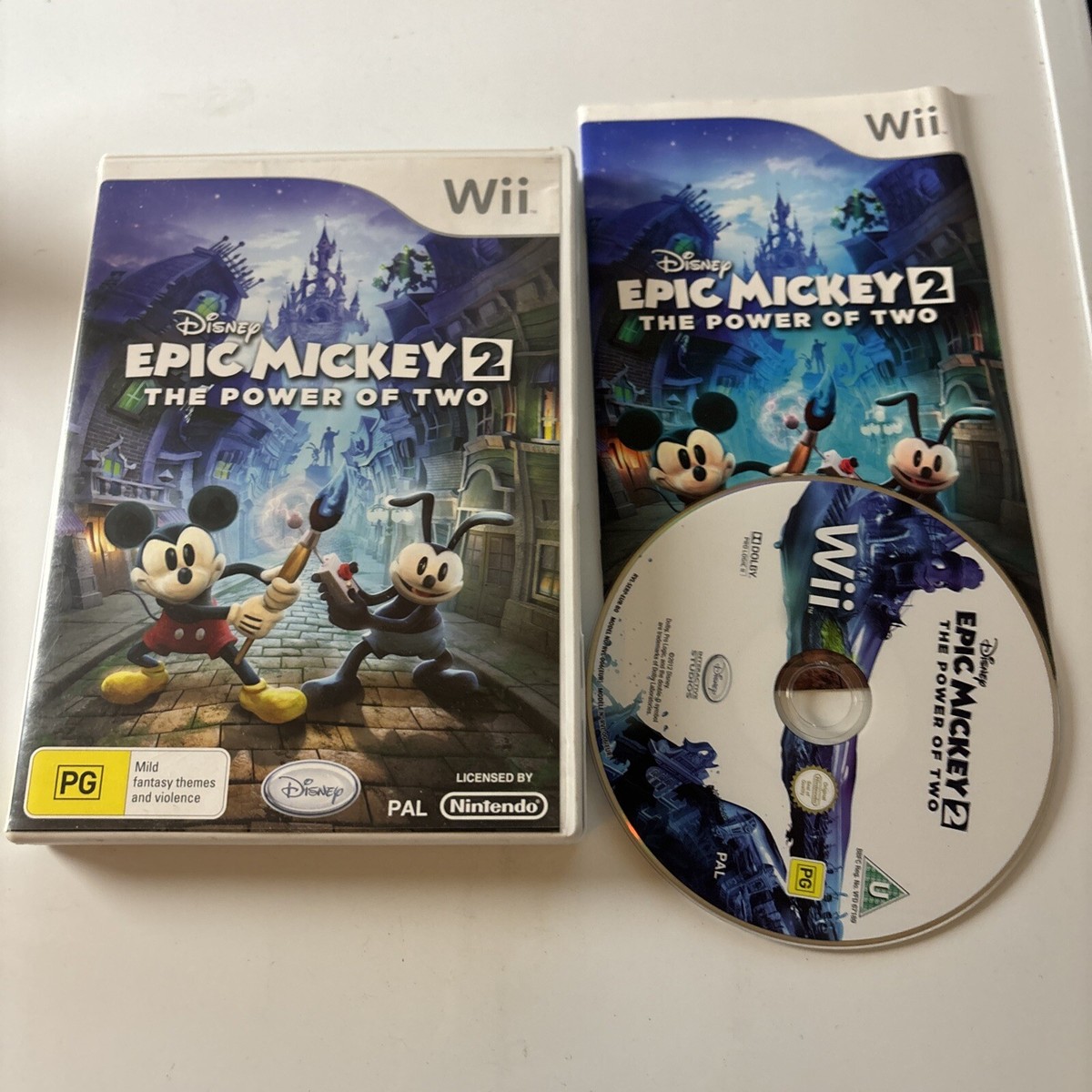 Mickey 2 The Power of Two Game Nintendo Wii Disney Epic PAL Manual