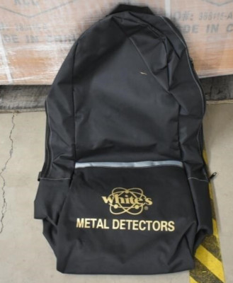 Whites Deluxe Black Backpack Case fits most Metal Detectors 601-1254