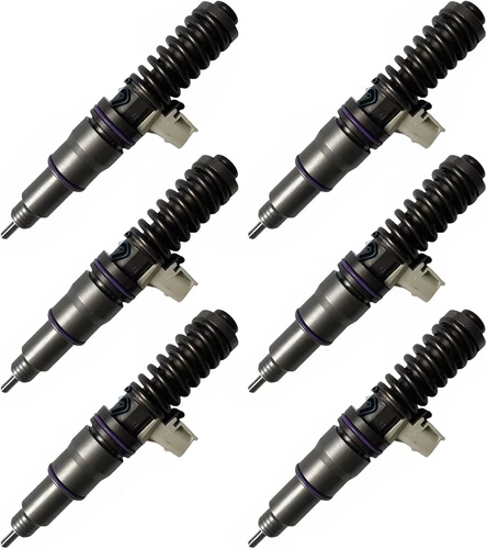 6PCS Fuel Injectors 85144518 85020429 for Volvo 2016 VNL 670 Mack D13 MP8 US14 - Picture 1 of 6