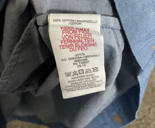 JOHNNIE B For Boden Girls Dress Size 10-11 Chambray Babydoll Blue w/ Gold Stars - Picture 5 of 7