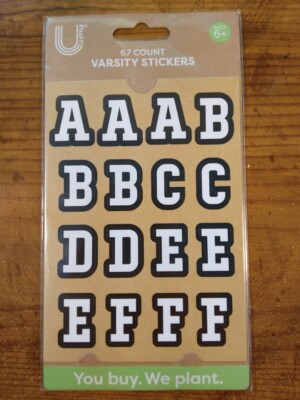 67 letter Stickers 4 sheets 270910 | eBay