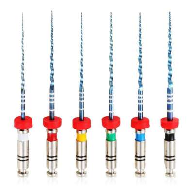 Vakker V Blue 21mm Taper 06 #15-40 NiTi Rotary Files, 6/Pk