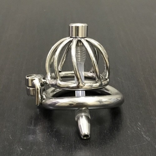 Stainless Steel Male Chastity Device Super Small Cage Men Metal Locking Belt 161 - Picture 23 of 28
