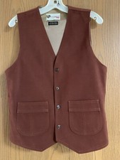 Vintage Levi  s Panatela Sportswear Vest Brown Lined 39  Chest