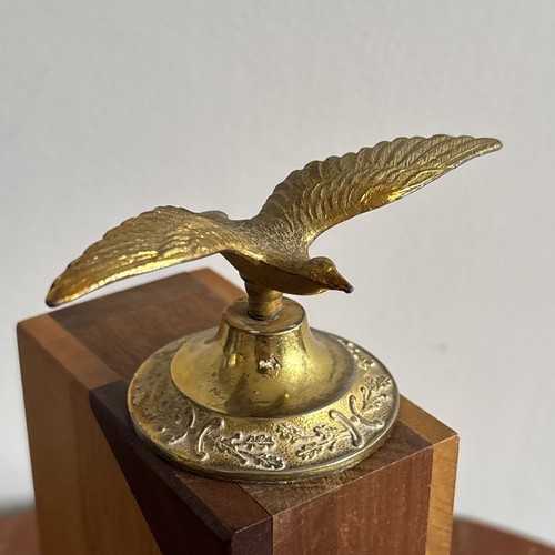 Vintage Messing Adler/Vogel Schreibtisch Ornament/Briefbeschwerer Flügel ausgestreckt