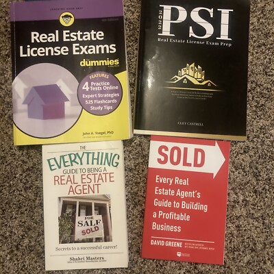 Real estate books And License Study Guides