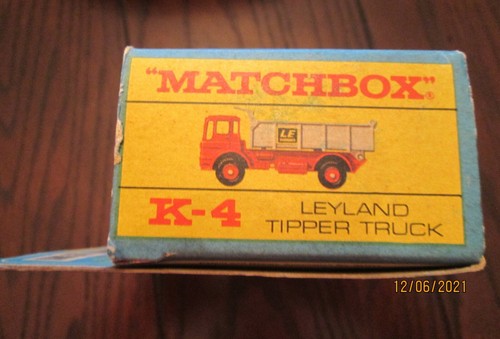 1970 MATCHBOX KING SIZE K-4 LELAND TIPPER TRUCK # K-4-3-A or # K-4-A-3 - Picture 2 of 3