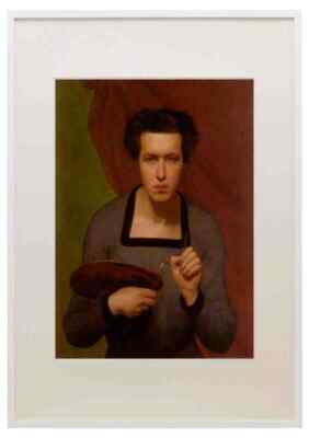 Janmot Louis Portrait De L Artiste A3 A4 gerahmter Druck Bild