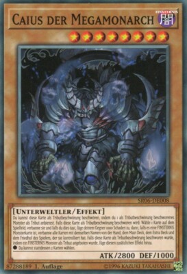 yugioh 1x Caius der Megamonarch SR06-DE008 COMMON 1AUFLAGE DEUTSCH