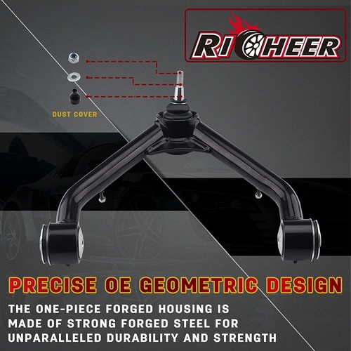 2-4" Lift Front Upper Control Arms for 1999-2006 Silverado 1500 Sierra 1500 - Picture 3 of 9