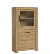 Vitrine 77x144x42cm HAVANNA HVNV411R Vitrinenschrank 2 türiger Schrank