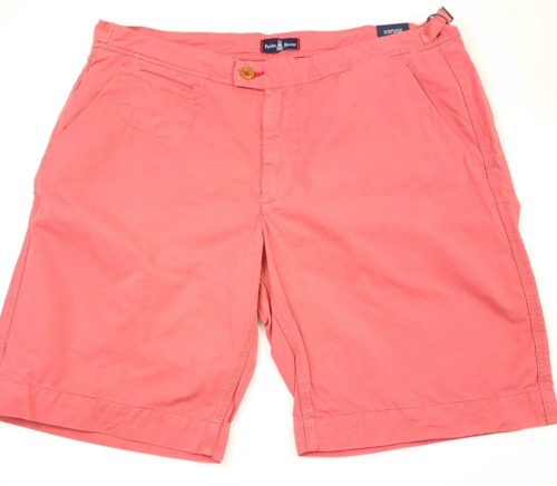 Psycho Bunny Nepal Red Pink Cotton Triumph Sateen Shorts Mens Size 38