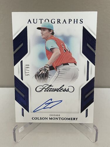 2023 Panini Flawless Colson Montgomery # 06/15 Flawless Autographs Sapphire - Picture 1 of 2