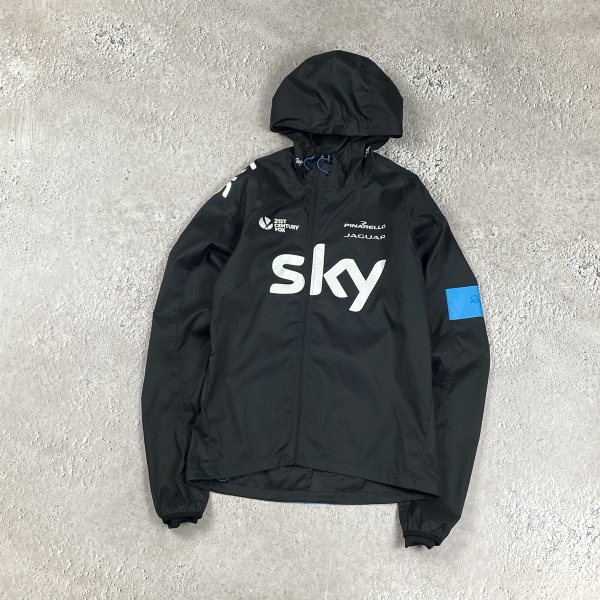 Rapha Men's Cycling Packable Lightweight Hooded TEAM SKY Pro Rapha Men's Cycling Packable Lightweight Hooded TEAM SKY Pro